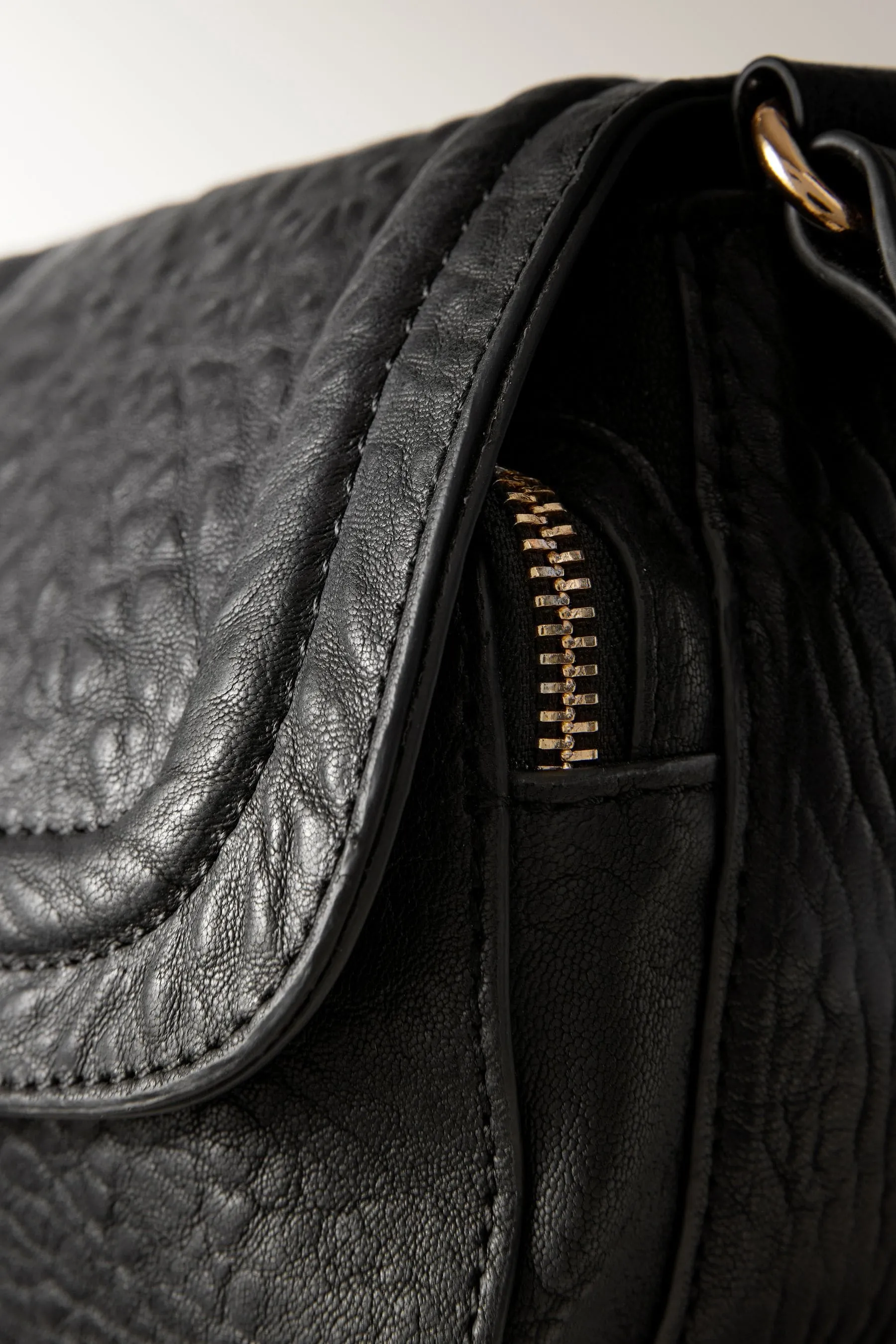 100% Borsa a tracolla in pelle fiore    