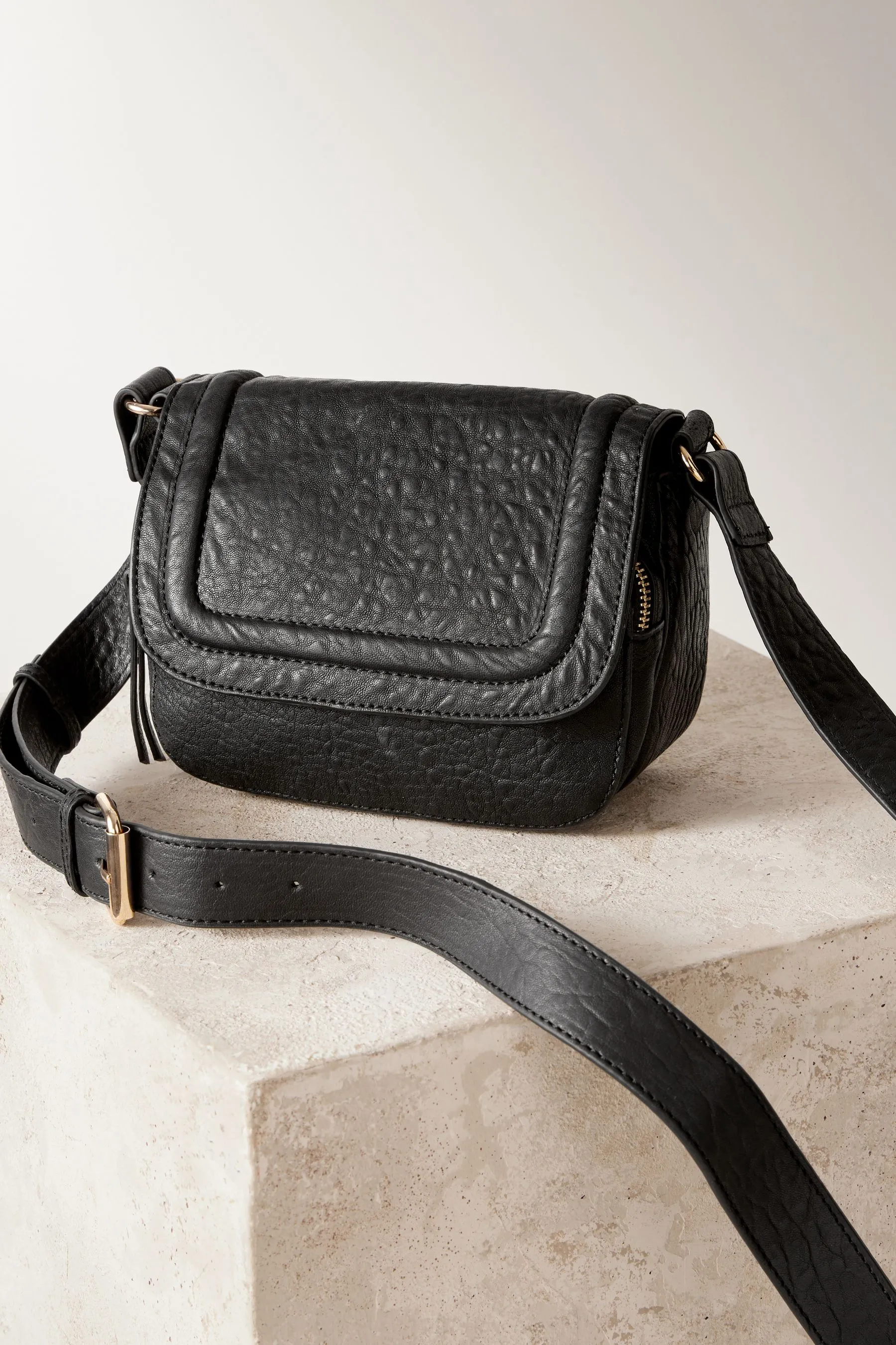 100% Borsa a tracolla in pelle fiore    