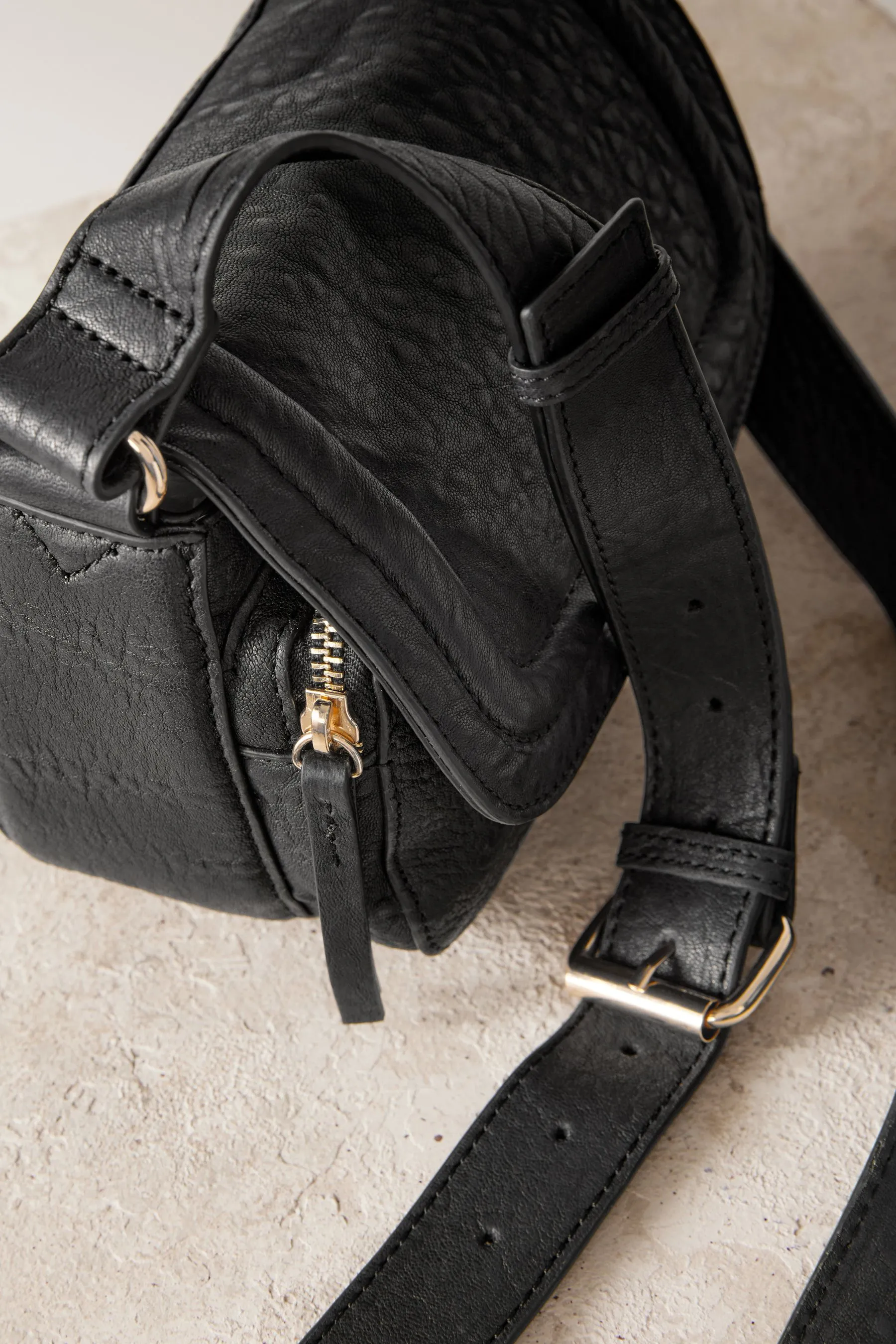 100% Borsa a tracolla in pelle fiore    