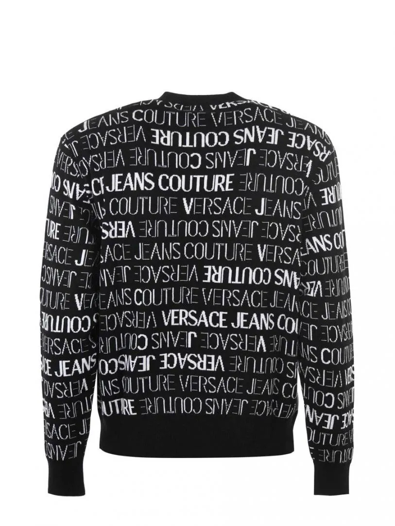 73GAFM13 MAGLIONE MULTILOGO Nero Bianco
