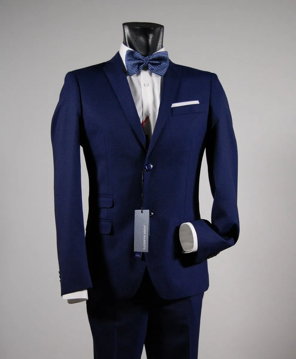 Abito blu slim fit john barritt ticket pocket