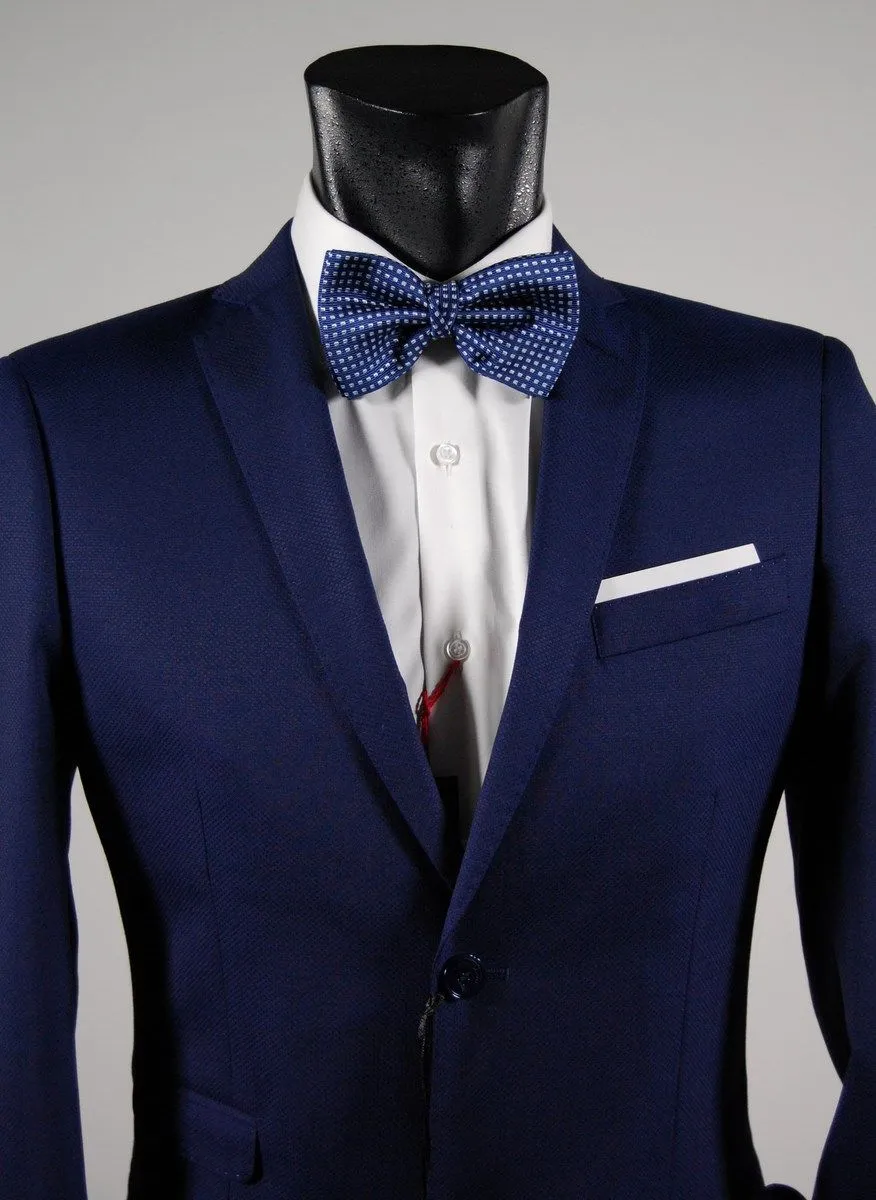 Abito blu slim fit john barritt ticket pocket