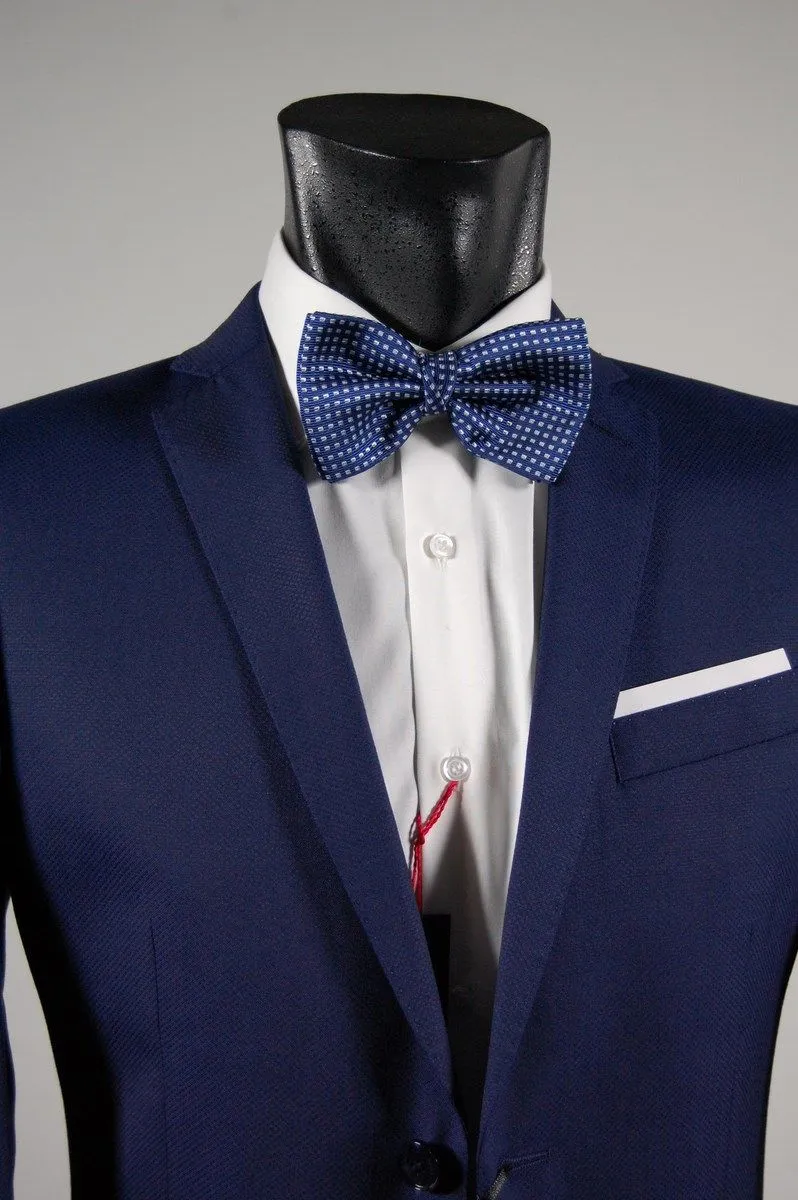 Abito blu slim fit john barritt ticket pocket