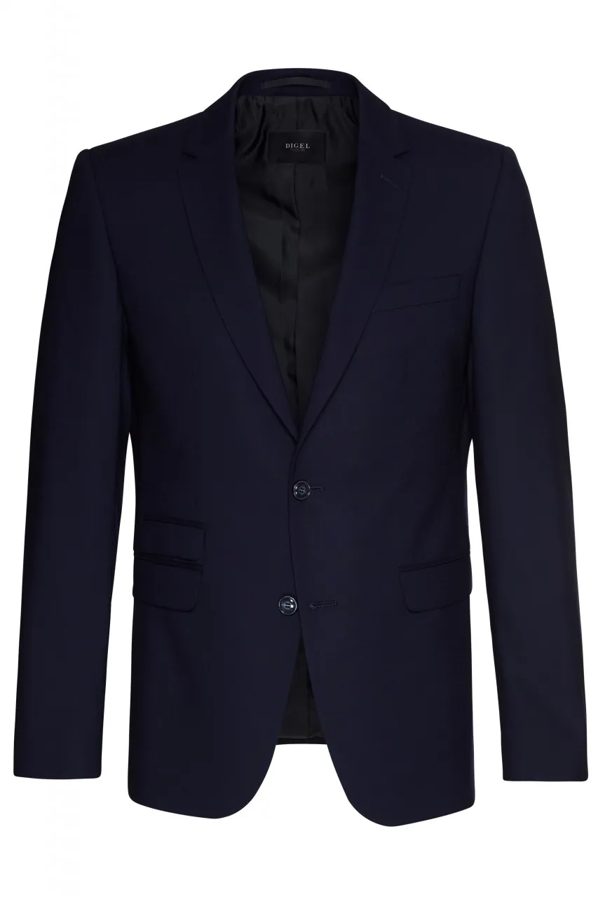 Abito digel slim fit misto poliestere stretch in colore blu e nero