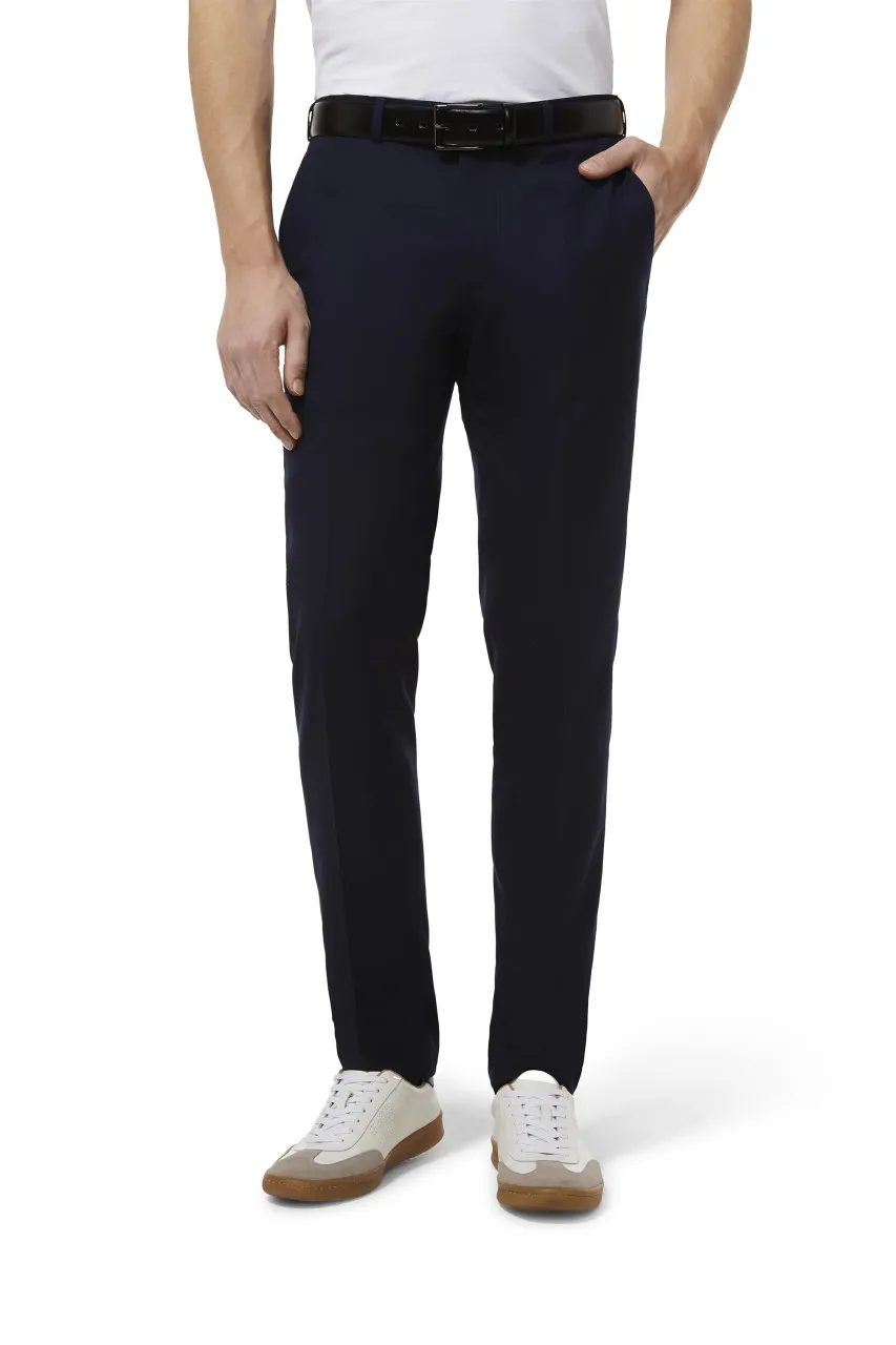 Abito digel slim fit misto poliestere stretch in colore blu e nero