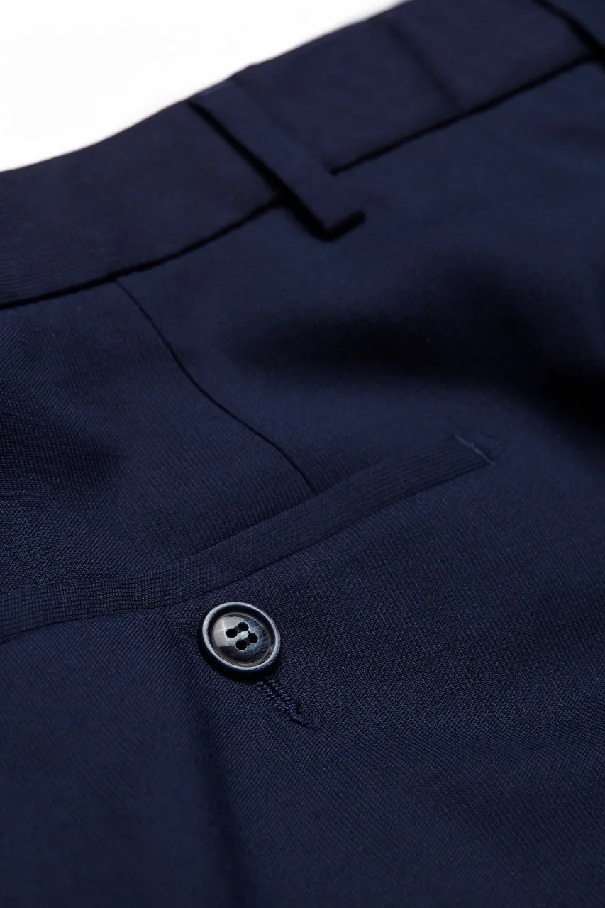 Abito digel slim fit misto poliestere stretch in colore blu e nero