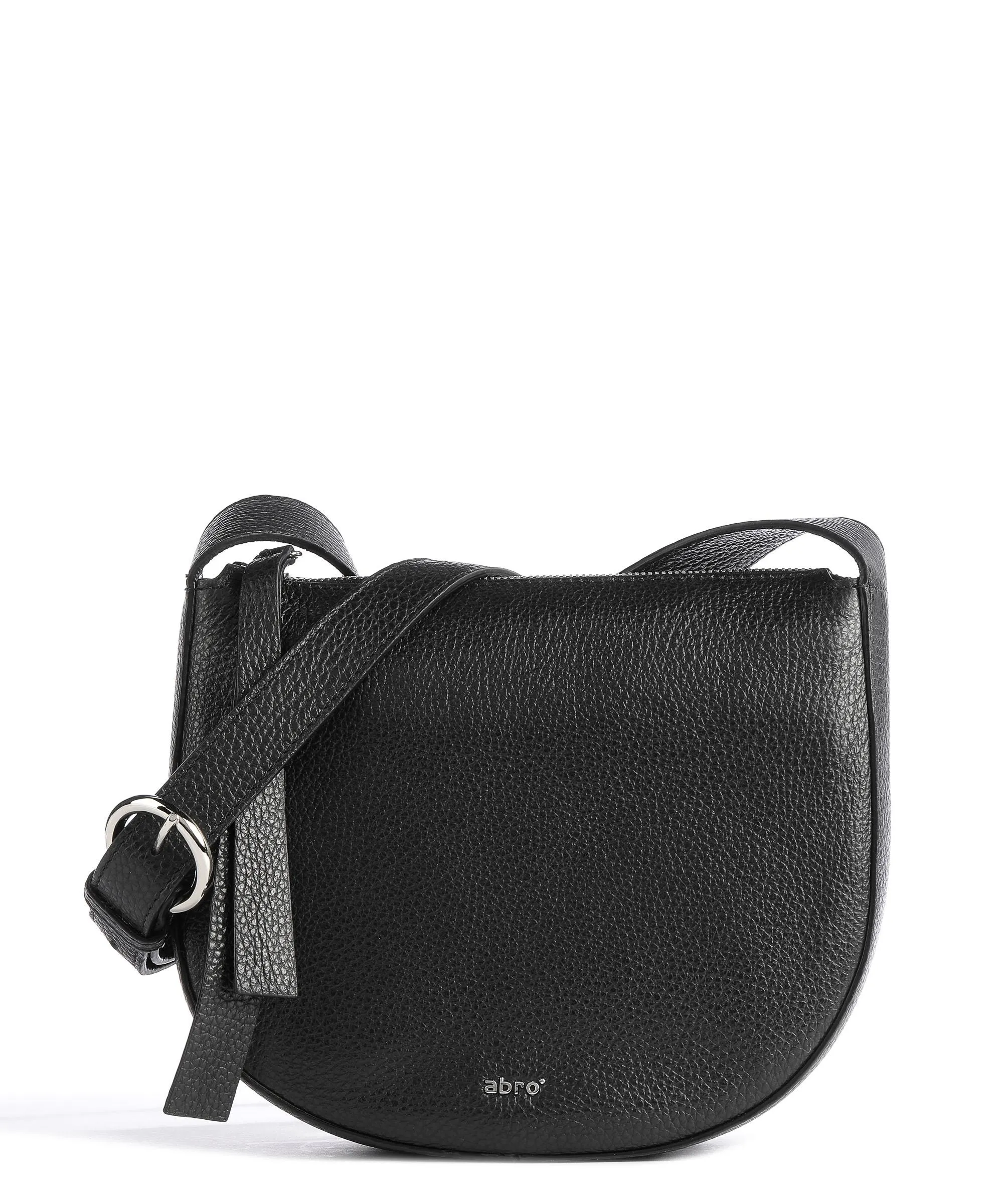  Abro Adria Lulu Borsa a tracolla pelle di vacchetta grana nero  