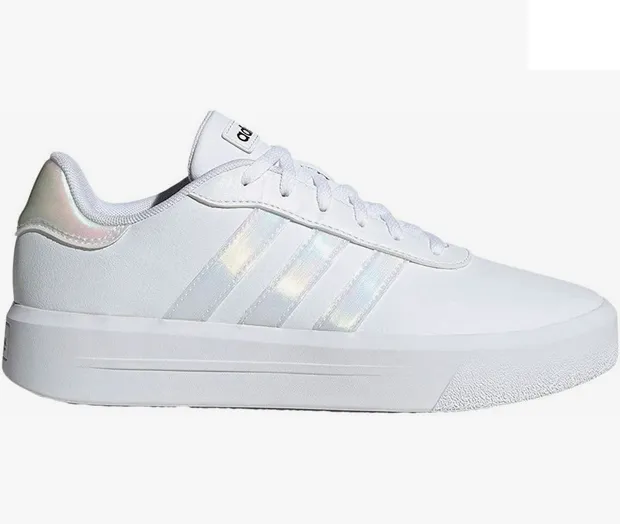 Adidas women's sneakers with wedge Court Platorm H06299 white
