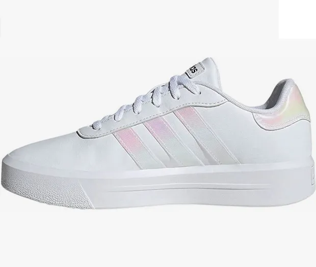 Adidas women's sneakers with wedge Court Platorm H06299 white