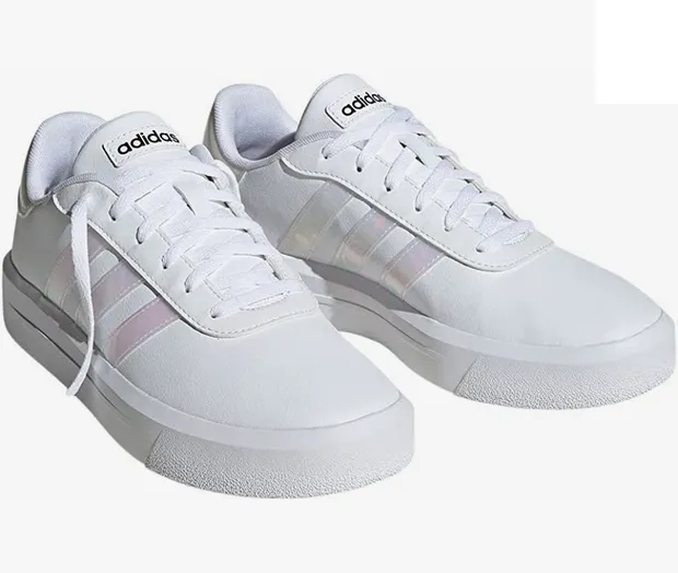 Adidas women's sneakers with wedge Court Platorm H06299 white