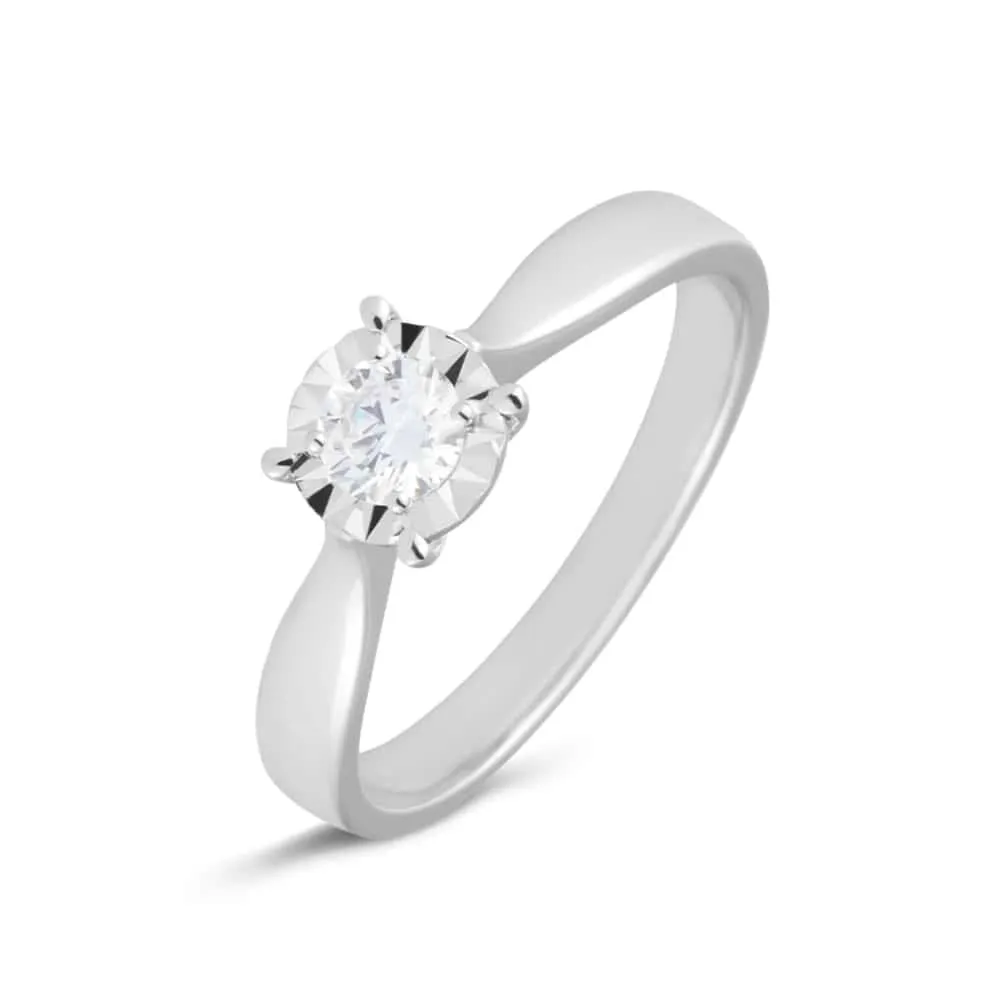 Anello Solitario Diamotion Oro Bianco 750/1000 Diamante Bianco 0,25 ct 1670194