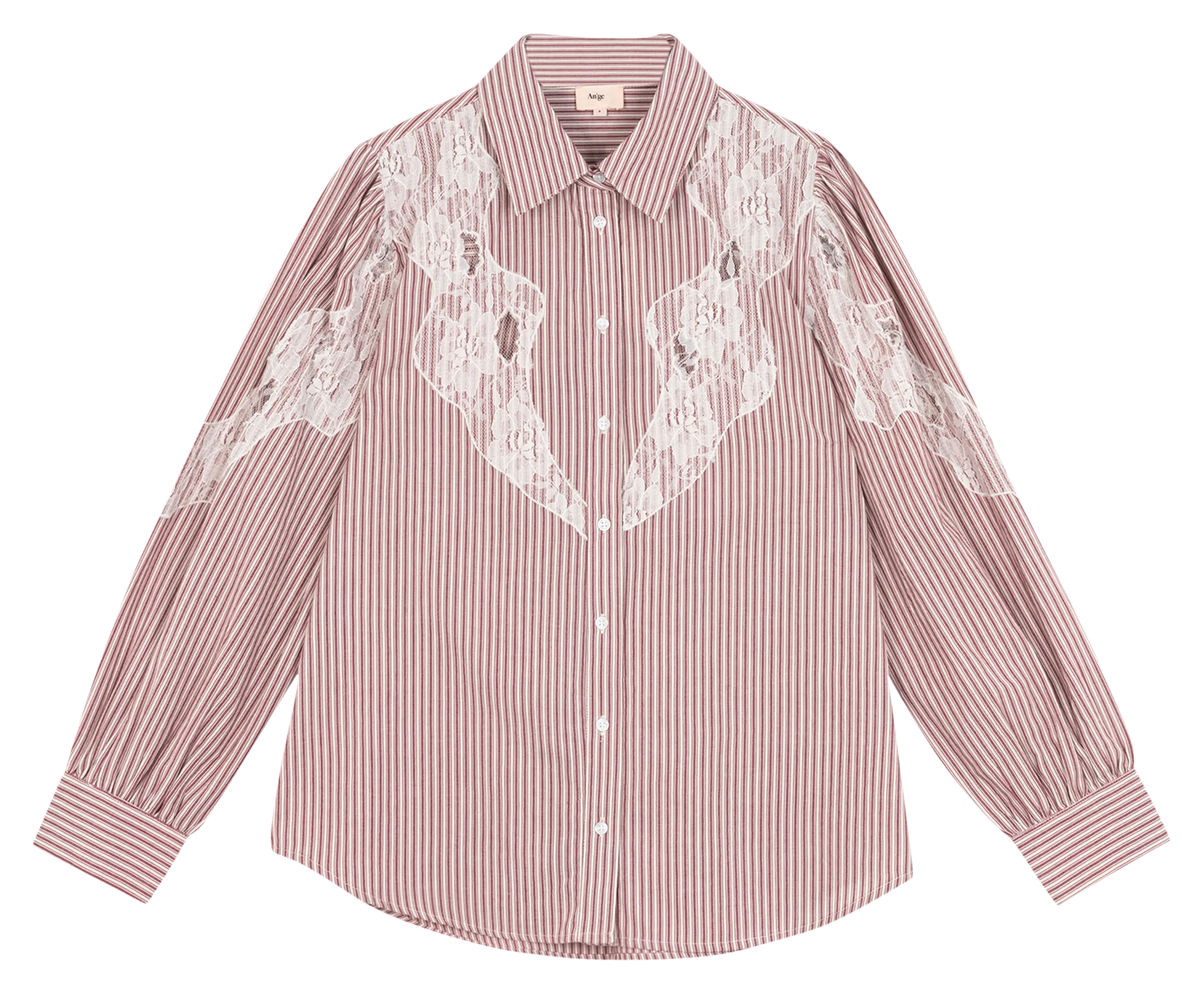  AN'GE   SAIDE - Camicia in pizzo di cotone | 