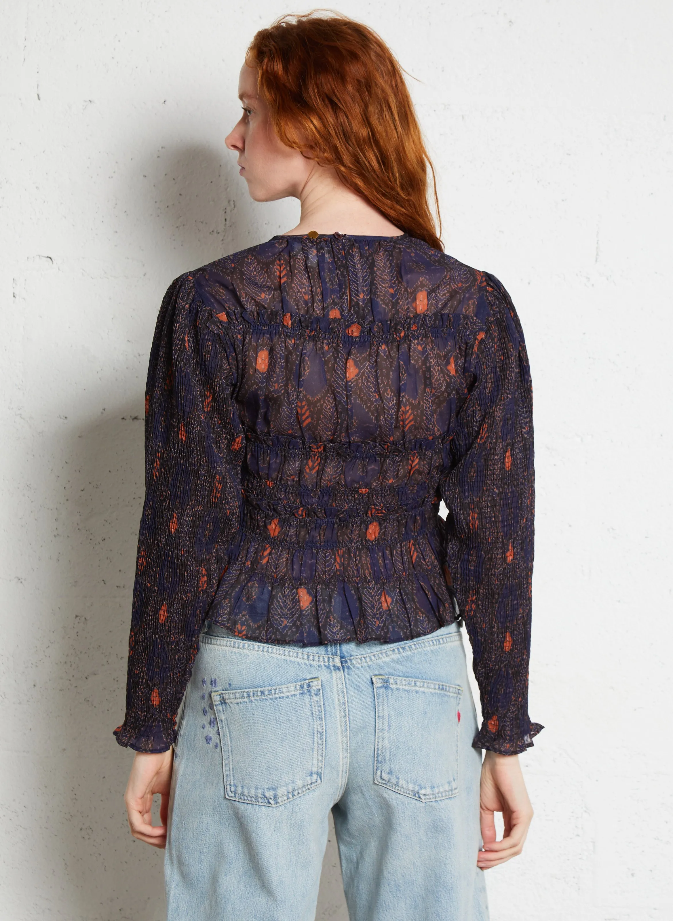  ANTIK BATIK   MANI - Blusa stampata | Blu