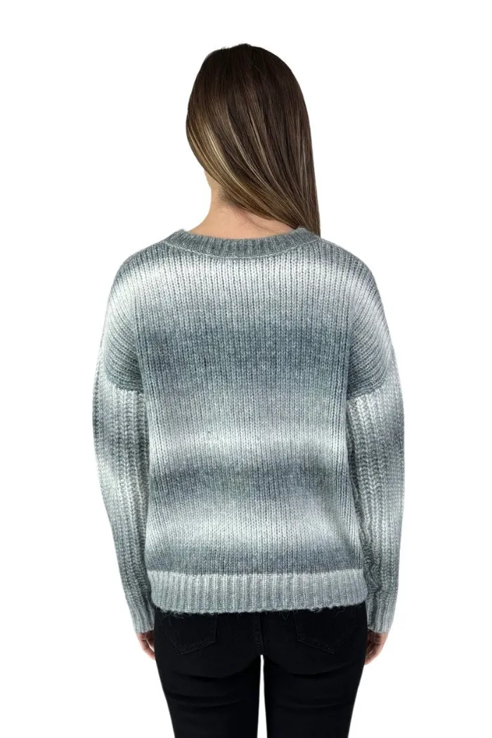 Baci & Abbracci maglione girocollo in misto lana tie dye ib955