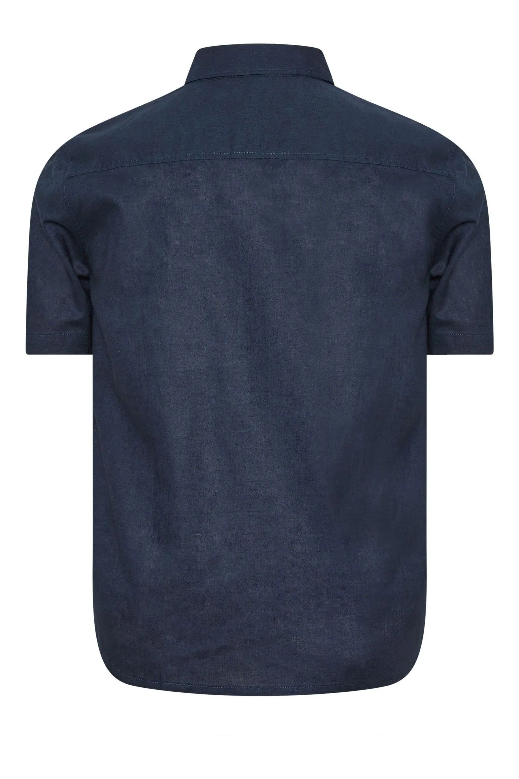 BadRhino Big & Tall - Camicia in Manica corta di prima qualità in lino    