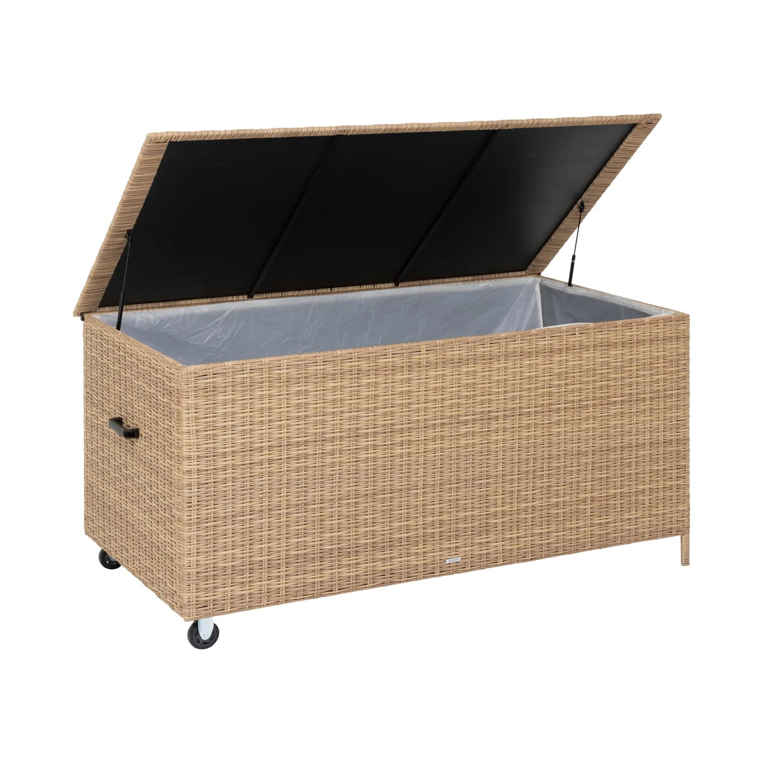 Baule in resina intrecciata marrone - 159x82,5x76 cm Bayana 