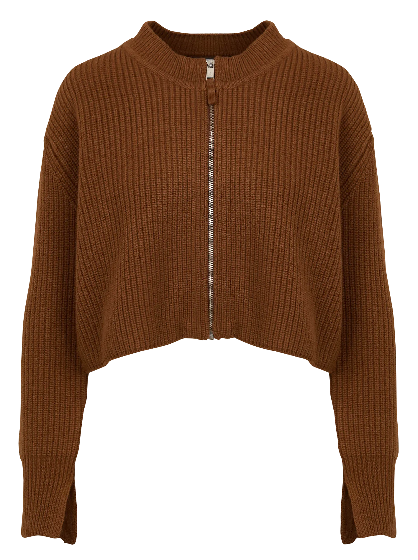 BERENICE   GUSTIN - Cardigan corto in lana merinos | Marrone