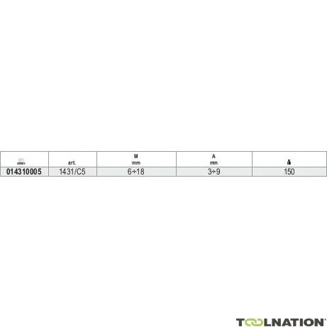 Beta 014310005 1431/C5 Set di serraggio conico per viti 6÷18 M mm