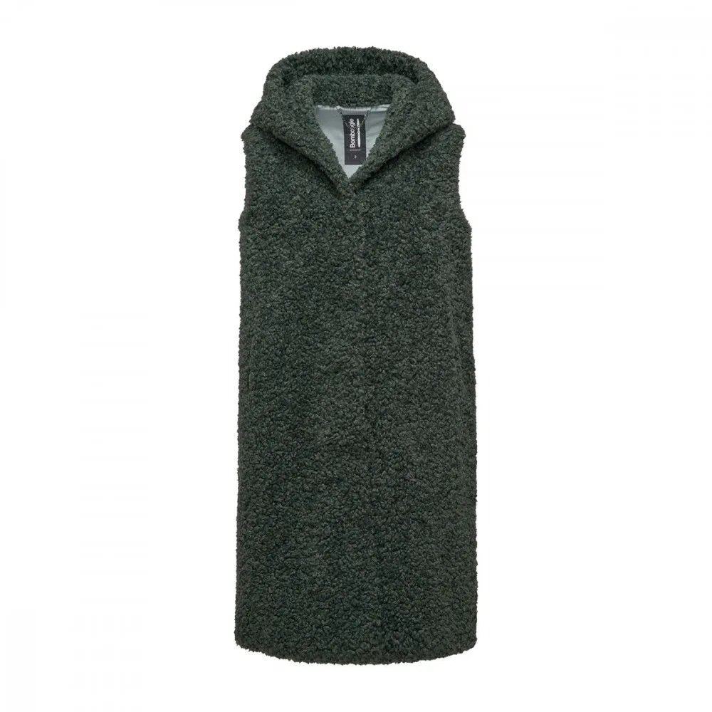 BOMBOOGIE SMANICATO TEDDY CON CAPPUCCIO DONNA