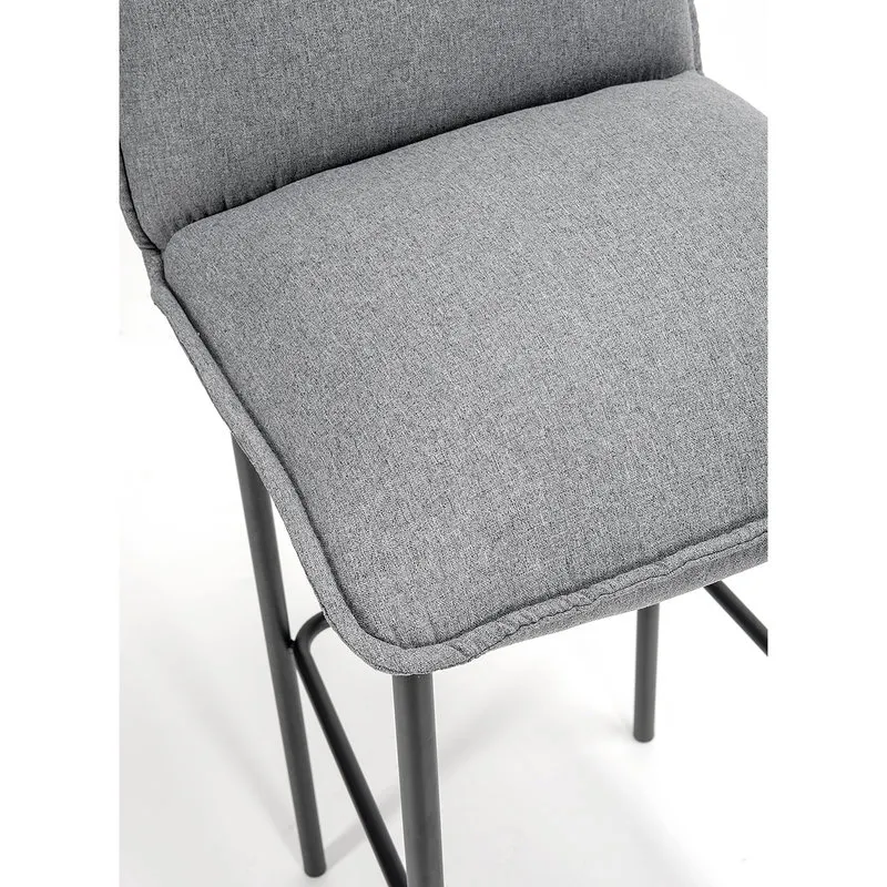 Braid Sgabello in tessuto van gogh, grigio