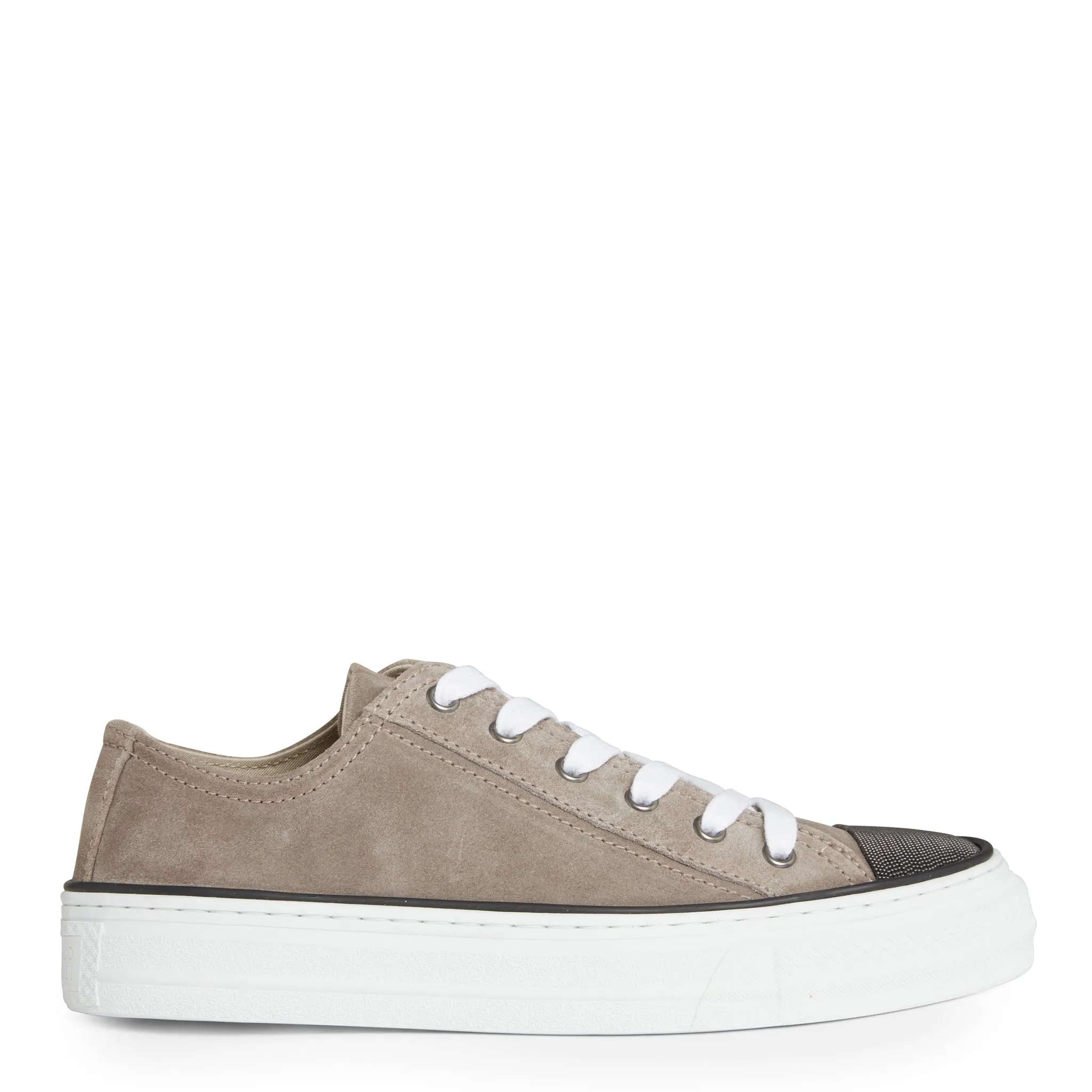 BRUNELLO CUCINELLI  Sneakers in suede grigie