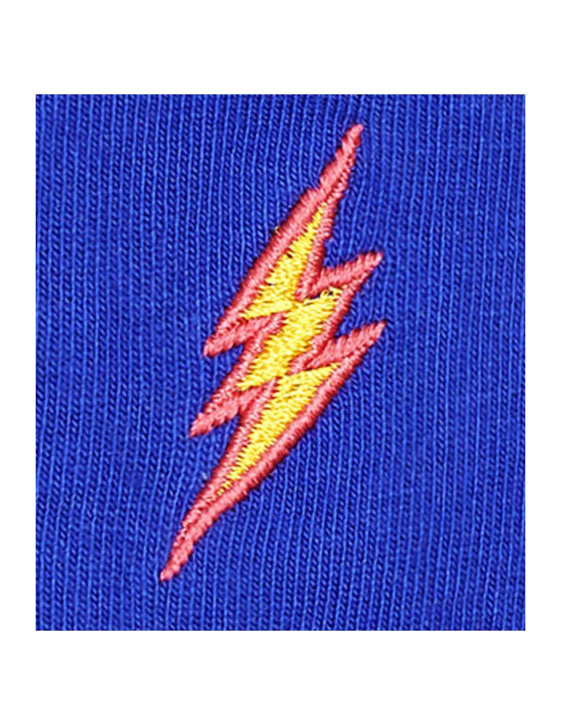 Calzini Unisex Embroidery Flash1/2 Crew Happy Sock