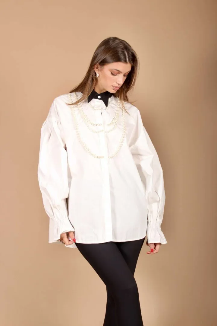 Camicia Collana Perle