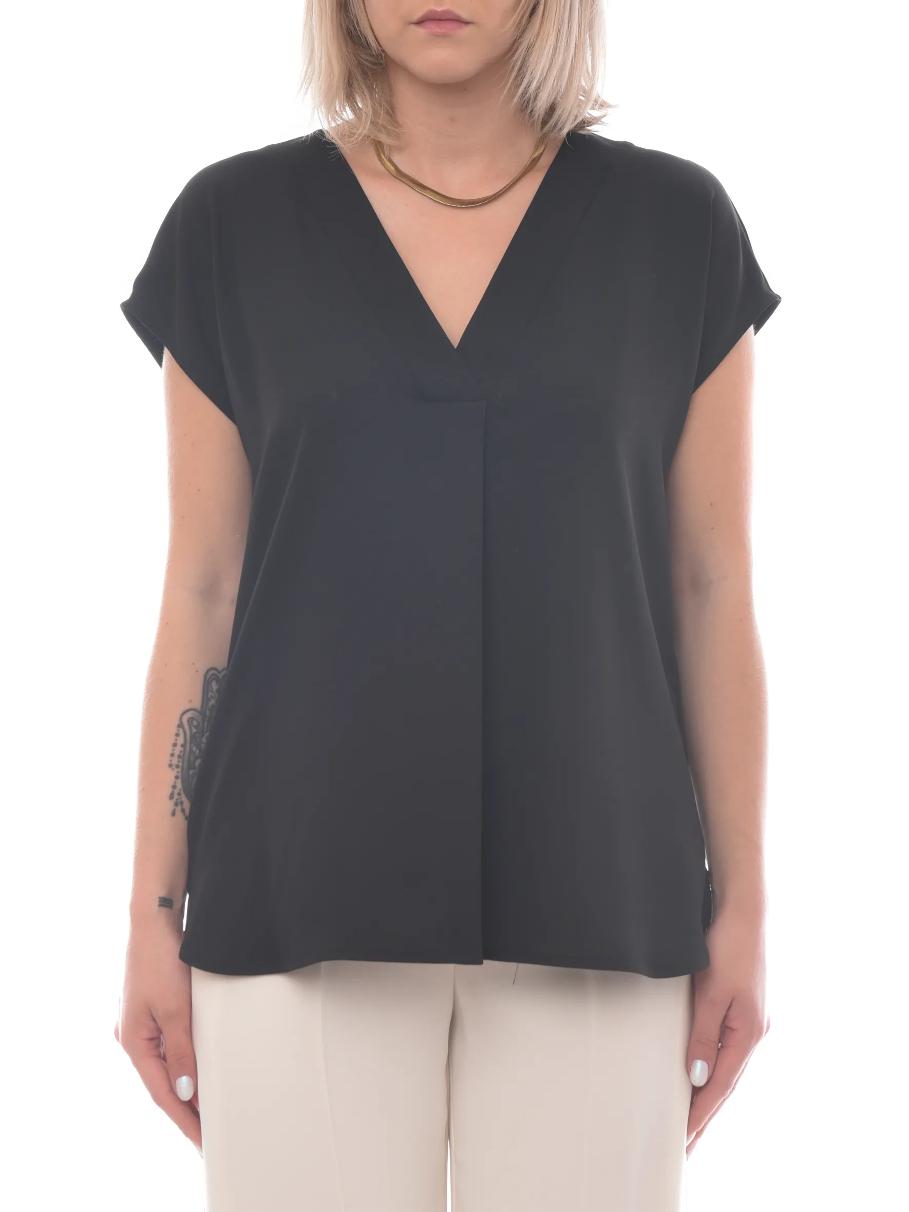 camicia in satin fluido