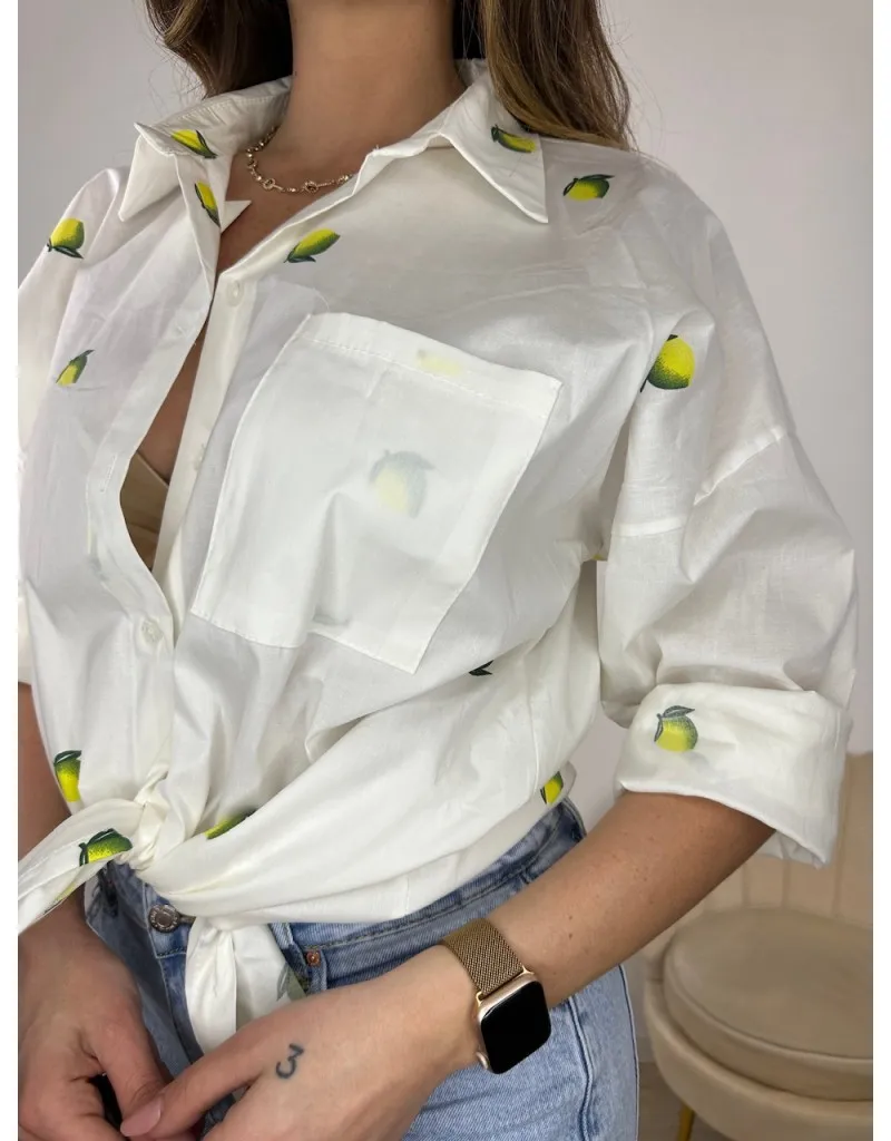 CAMICIA LEMON BIANCA