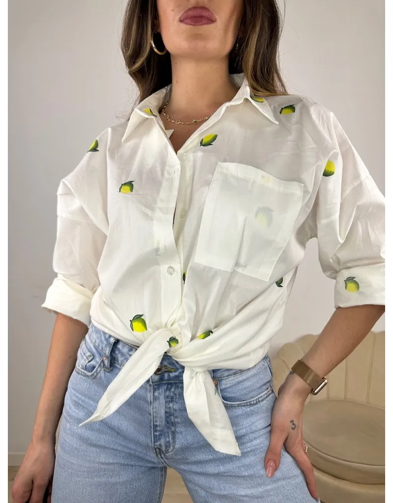 CAMICIA LEMON BIANCA