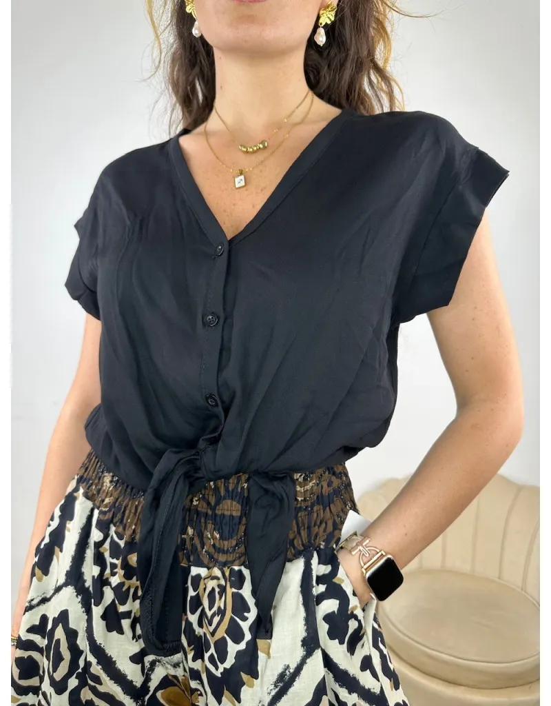 CAMICIA LORENA NERA