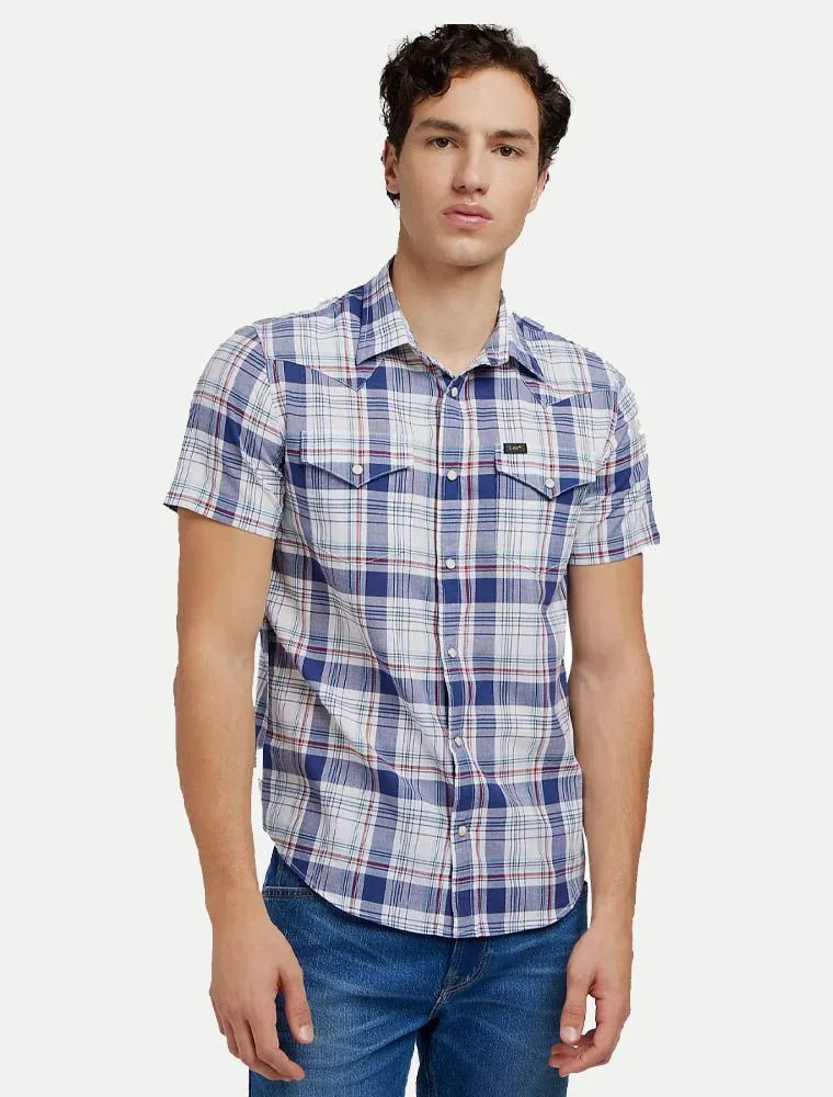 Camicia Manica Corta Casual Lee - Blue