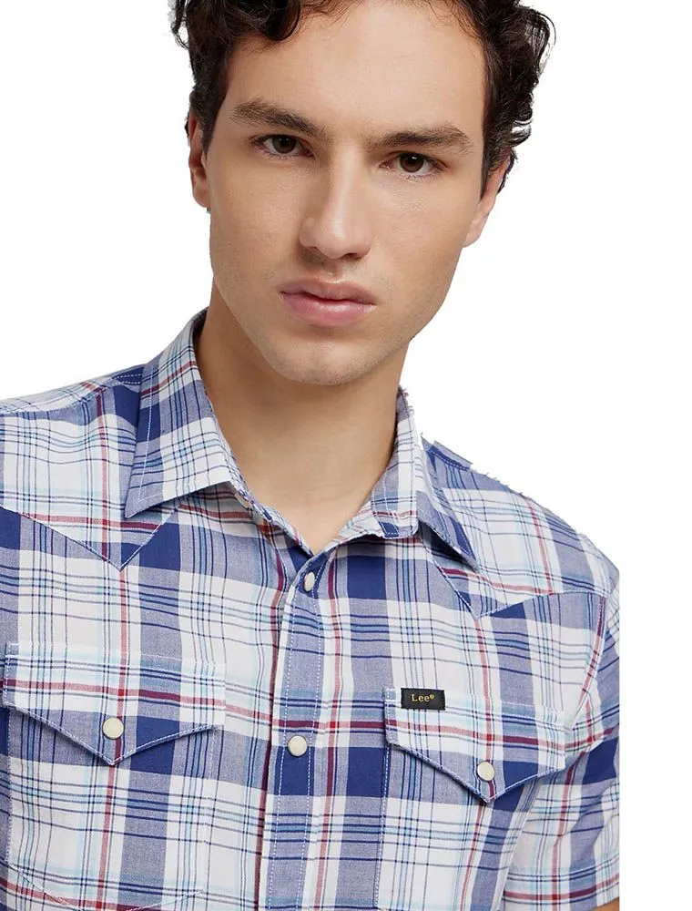 Camicia Manica Corta Casual Lee - Blue