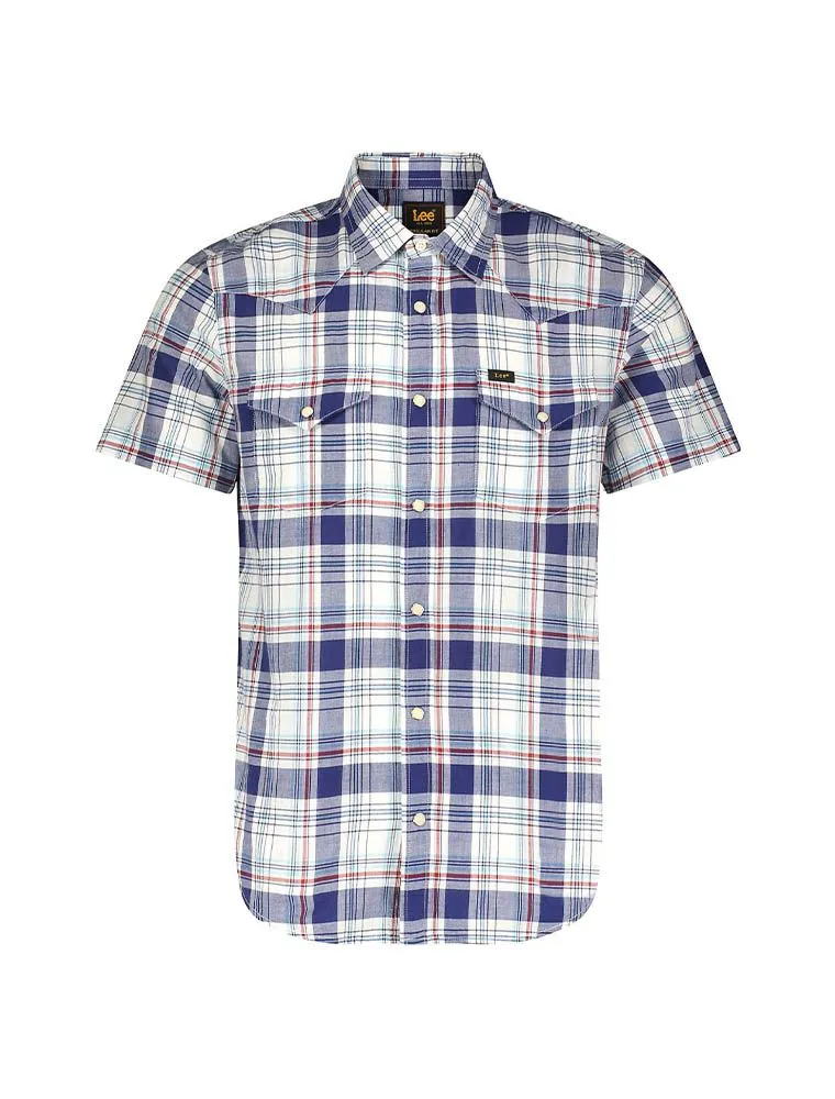 Camicia Manica Corta Casual Lee - Blue