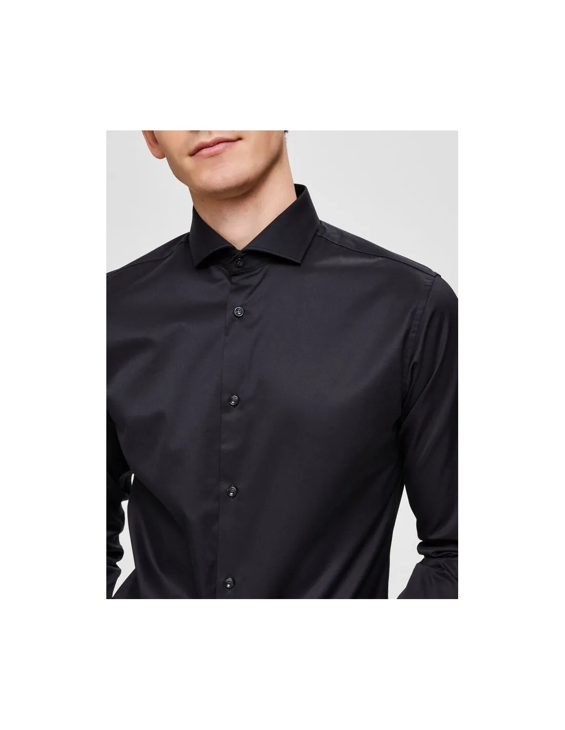 Camicia uomo Slhslimsel Pelle Selected