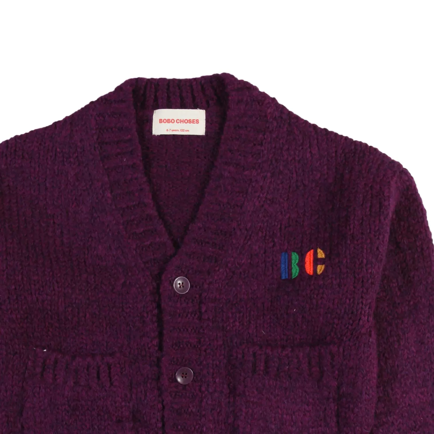 Cardigan Big B Viola Bambino E Bambina