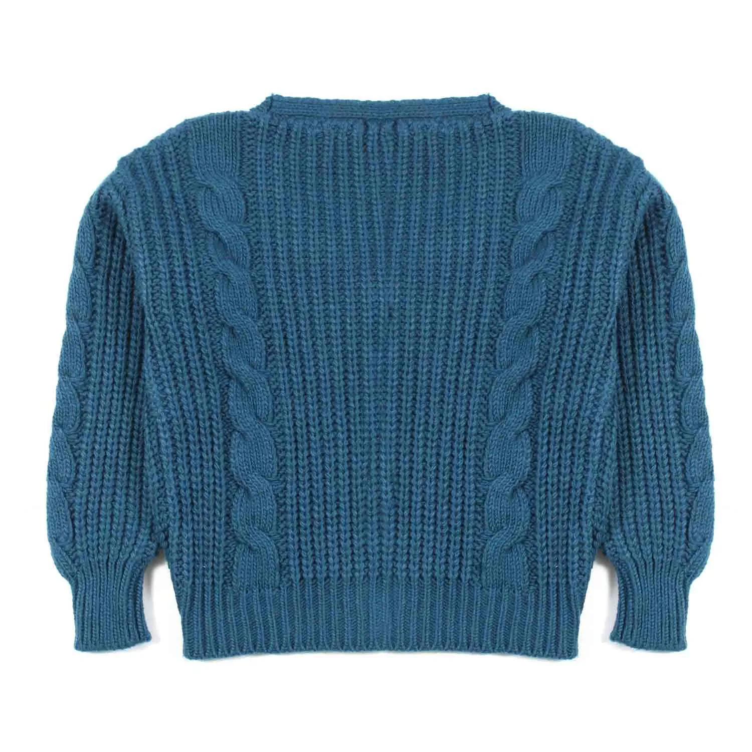 Cardigan Blu Petrolio Bambina E Teen