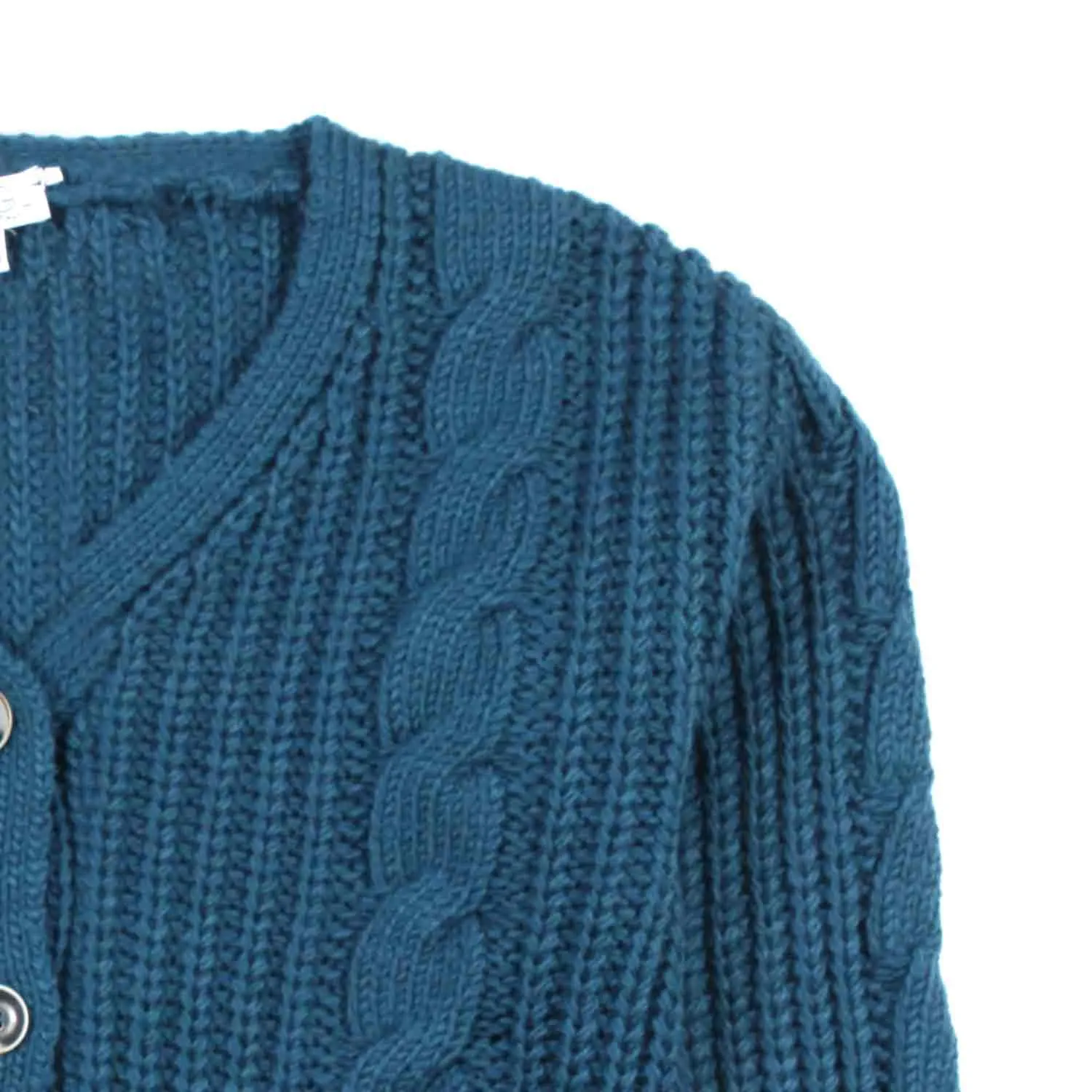 Cardigan Blu Petrolio Bambina E Teen