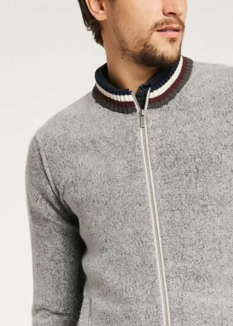 Cardigan con bordi a righe
