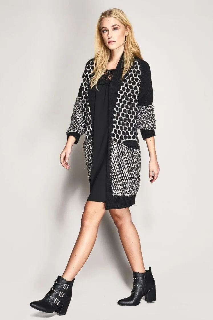 Cardigan Lungo Jacqurds con Tasche