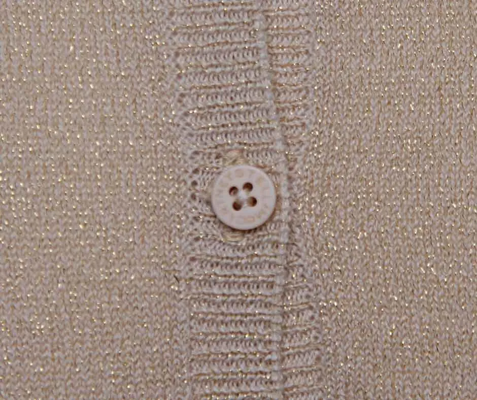 Cardigan 'milla' Beige Con Finiture Lurex
