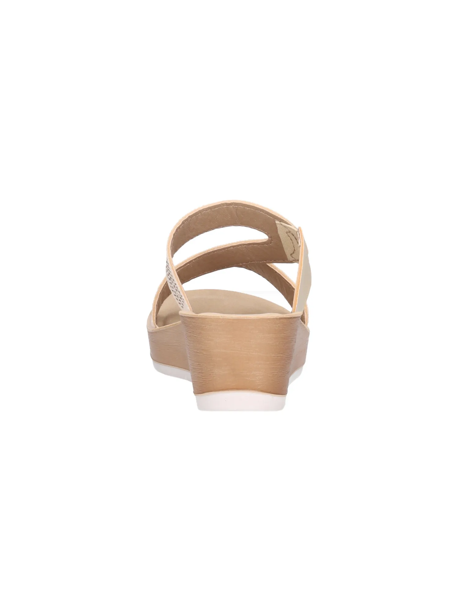 Ciabatta con zeppa Inblu da donna platino