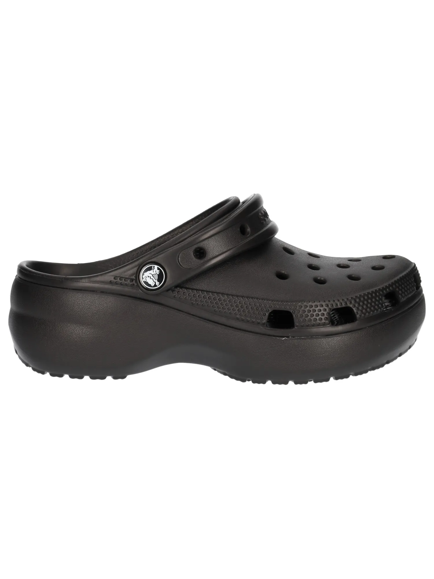 Ciabatta platform Crocs Classic da donna nera