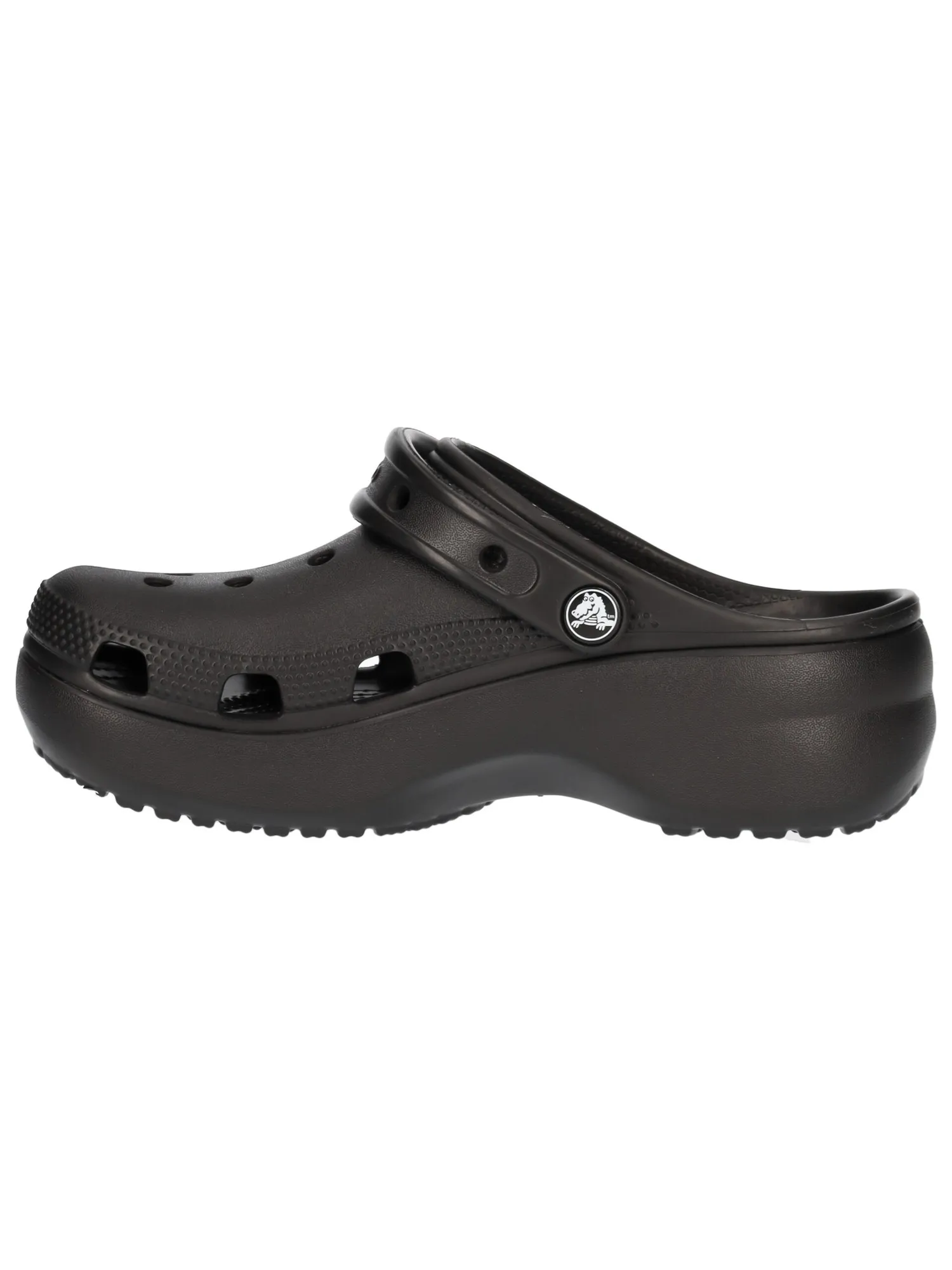 Ciabatta platform Crocs Classic da donna nera