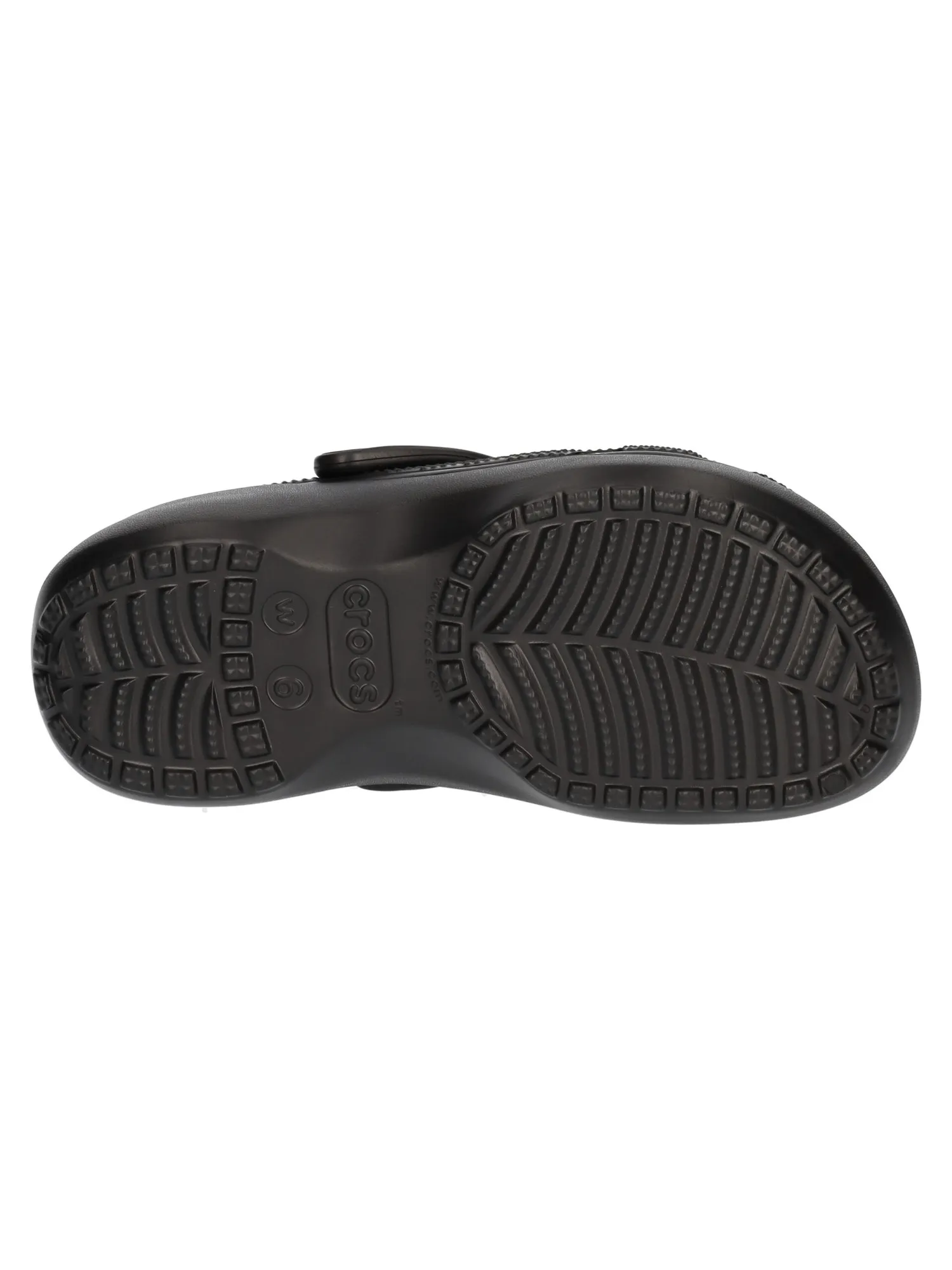 Ciabatta platform Crocs Classic da donna nera