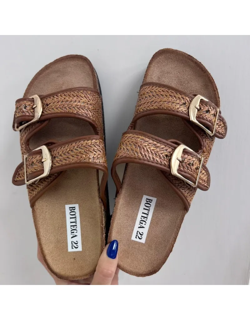 CIABATTE KAMY CAMEL