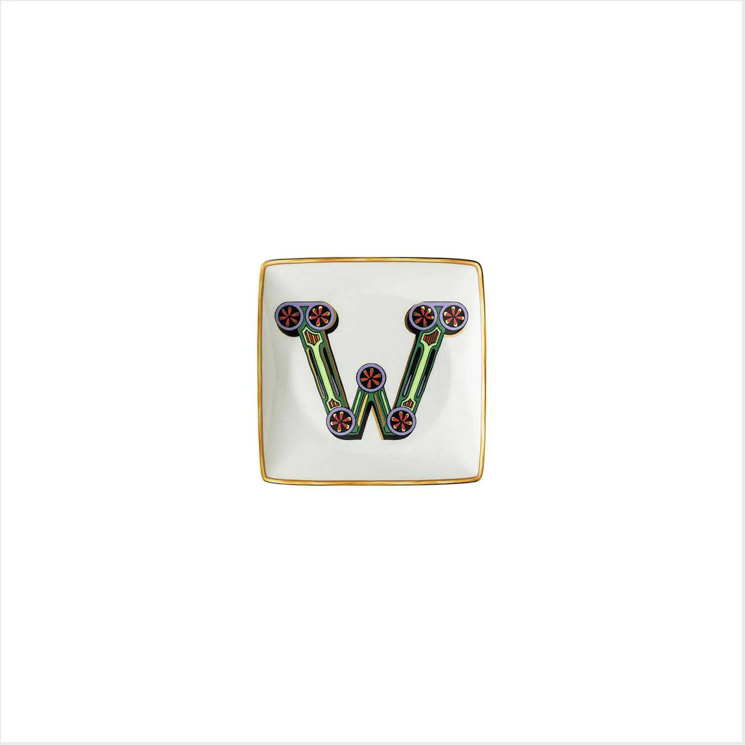 Ciotola Versace Versace Alphabet colore Bianco, Fantasia