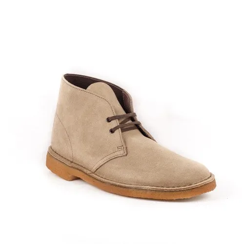 Clarks Stivale chukka Clarks Desert Boot in camoscio beige (Wolf suede - Taglia 11 UK)