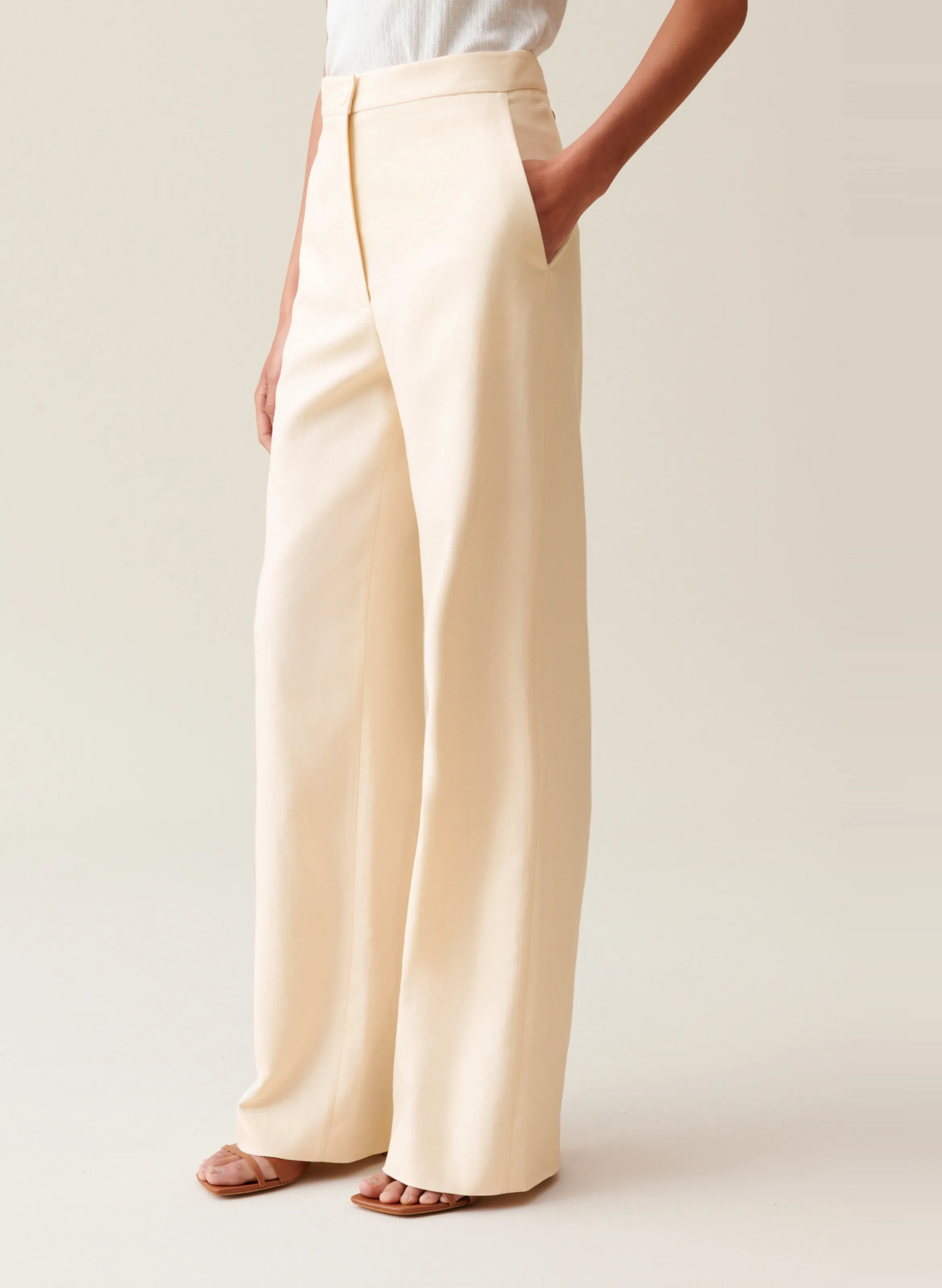  CLAUDIE PIERLOT   Pantalone dritto | Bianco