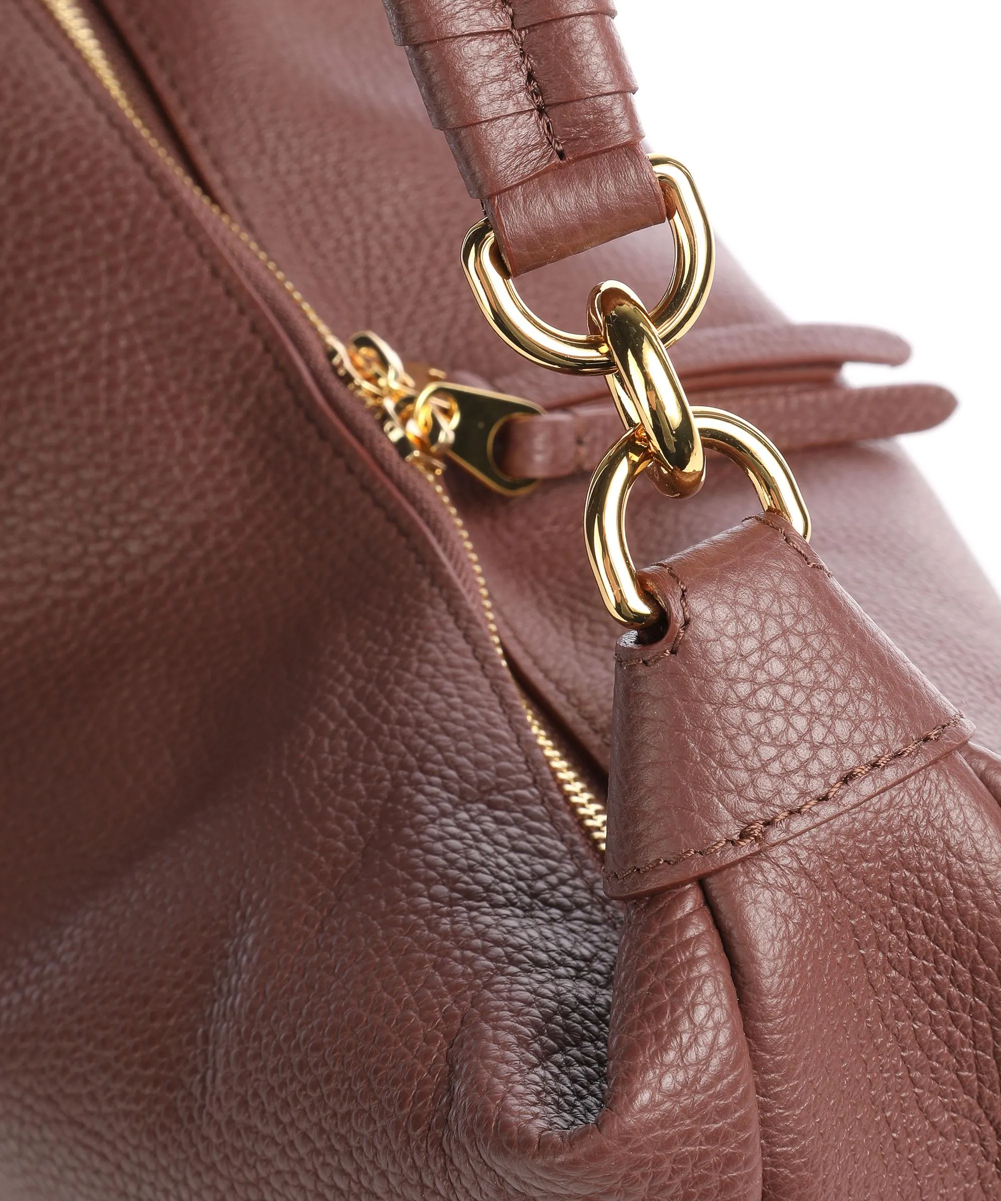  Coccinelle Maelody Borsa hobo pelle granulata marrone scuro  